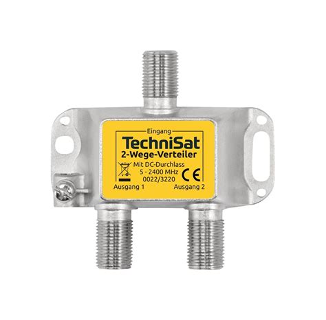 Technisat 2 Way Distributor Rf Splitter Rf Splitter Silber