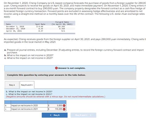 Solved On November Cheng Company A U S Based Chegg