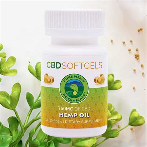 Pure Hemp Oil Capsules 750 Mg CBD Hemp Direct