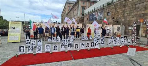 Stockholm Sweden—august 12 2023 Mek Supporters Held A Rally And