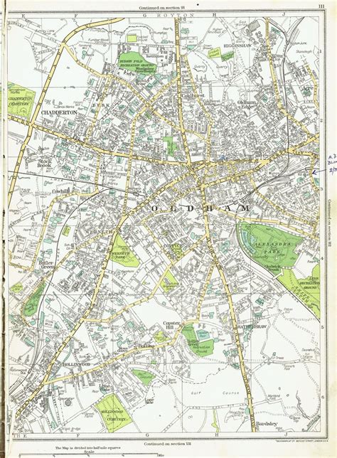 Map Of Oldham Borough - Cherie Benedikta