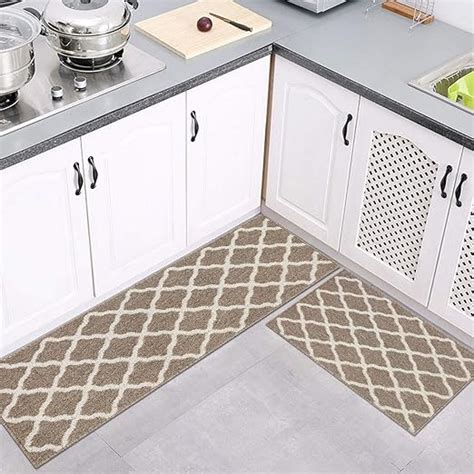 Cekene Kitchen Rugs And Mats Set Rubber Backing Kitchen Floor Mat