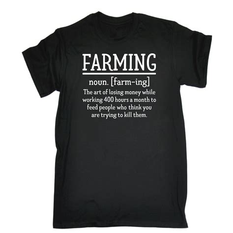 Farming Noun Comedy Farmer Joke Funny T Shirt Birthday Gift Present For