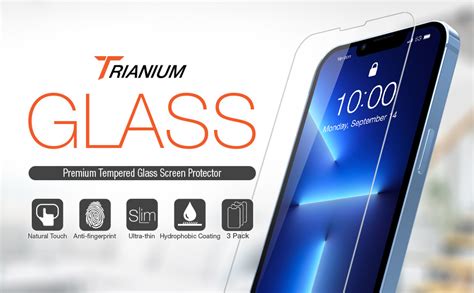 Trianium Tempered Glass Screen Protector Designed For Apple Iphone 13 2021 Iphone