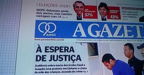 Rep Rter Paulo Maciel A Gazeta E Not Cia Agora Capa Vit Ria Es