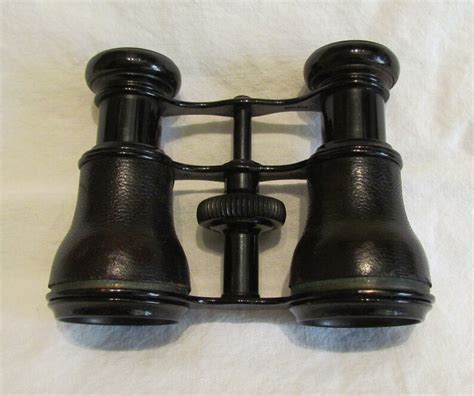 Antique Opera Glasses Colmont Fabt Paris Brass Leather Opera Glasses Field Binoculars 1800s Very