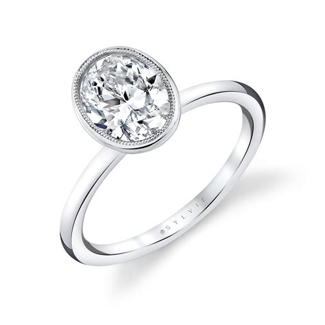 Tulira Bezel-Set Solitaire Engagement Ring - Iris