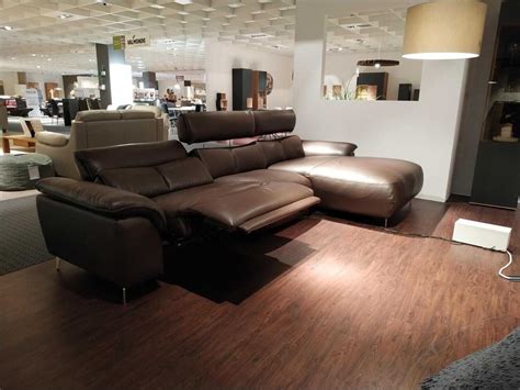 Mondo Ecksofa Volan Leder Semi Dark Brown M Belfirst De