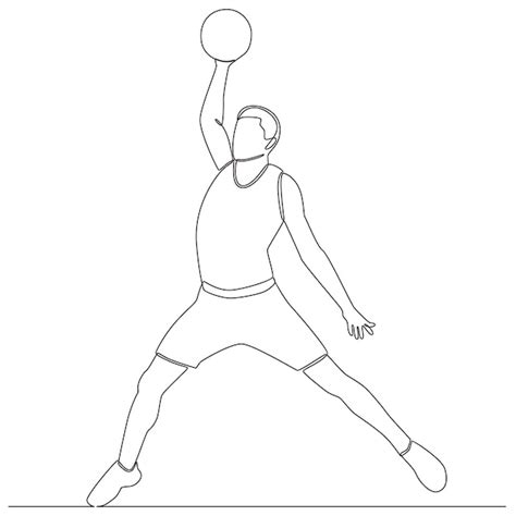 draw basketball players dunking