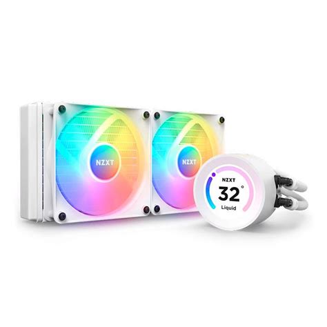 Water Cooler NZXT Kraken Elite 240 RGB Display LCD 240mm Branco RL