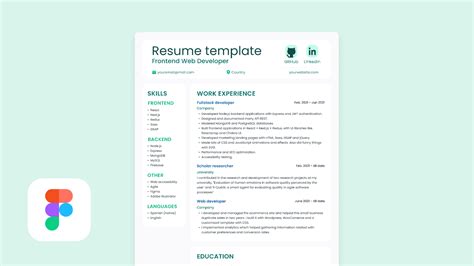 Resume Template Figma