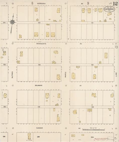 Image 12 Of Sanborn Fire Insurance Map From Escondido San Diego County California Library