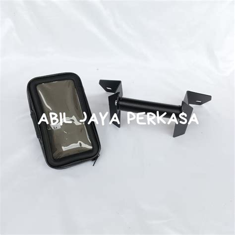 Jual PAKET HOLDER HP HONDA ADV 150 DAN HOLDER ALUMUNIUM WATERPROOF AJP