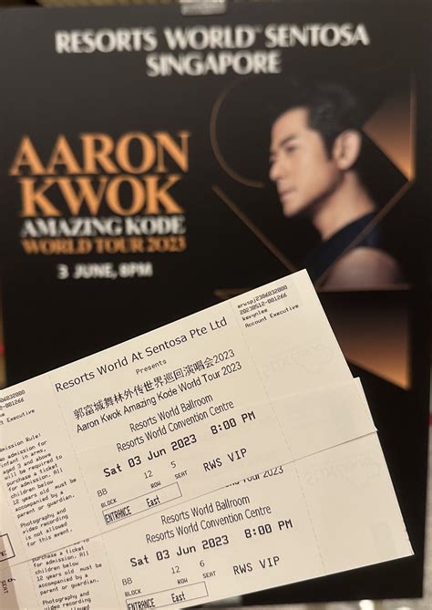 Aaron Kwok Concert 3 Jun 2023, Tickets & Vouchers, Event Tickets on ...