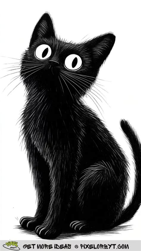 Black Cat Drawing Ideas A Complete Creative Guide For Artists Pixel