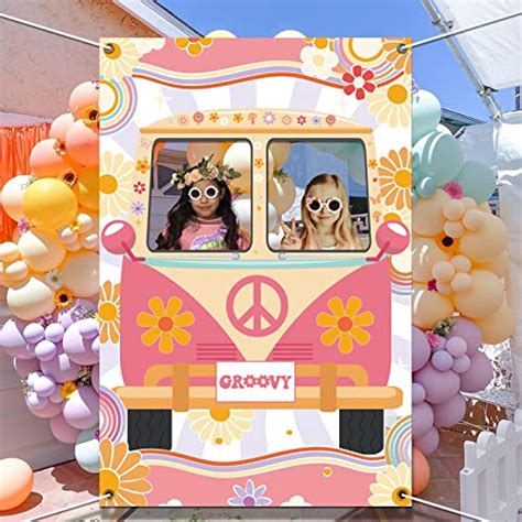 Hippie Photo Booth Props Hippie Bus Prop Groovy Bus Photo Booth For 60