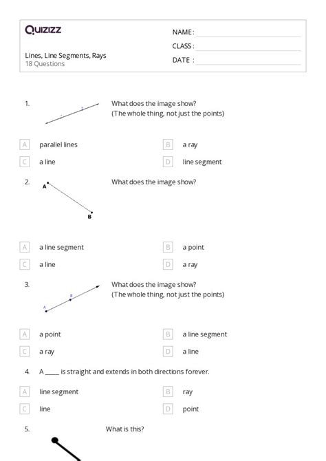 Free Line Segment Worksheet Download Free Line Segment Worksheet Png Images Free Worksheets On