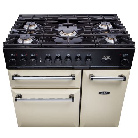 Aga Masterchef Mdx90dfsal Masterchef Deluxe 90cm Dual Fuel Range Cooker Salcombe Blue