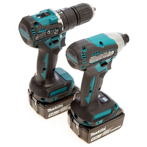 Makita DLX2414ST 18V LXT 2 Piece Brushless Combo Kit (2 x 5.0Ah Batteries) - Highland Fasteners