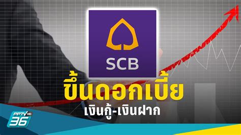 ไทยพาณิชย์ ขึ้นดอกเบี้ย เงินฝาก กู้ มีผลตั้งแต่ 6 เมย 2566 Pptvhd36