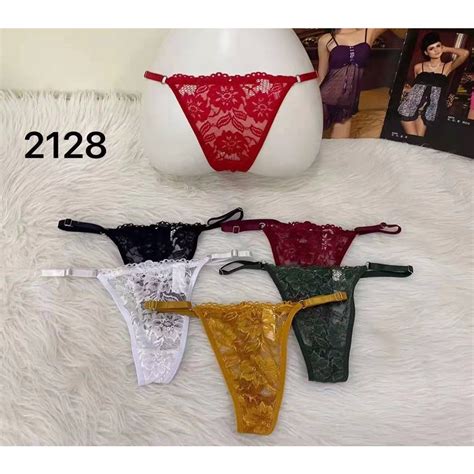 Kit C 5 Calcinhas Tailandesa Sexy Fio Dental Lingerie Renda 2128 Shopee Brasil
