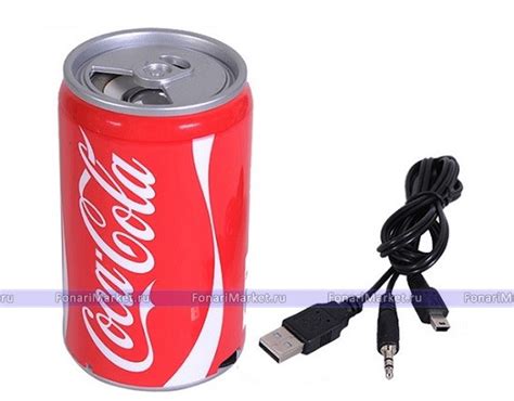 Портативная колонка музыкальная Банка Coca-Cola оптом Недорого (Кока-Кола)