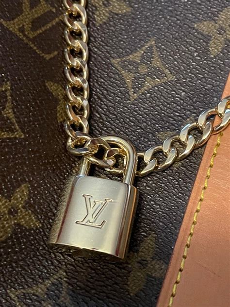 Authentic Louis Vuitton Lock With Chain Etsy