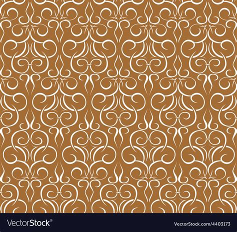 Repeating pattern on a brown seamless wallpaper Vector Image