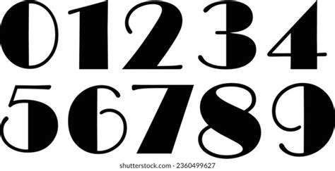 Art Deco Numbers: Over 3,333 Royalty-Free Licensable Stock Vectors ...