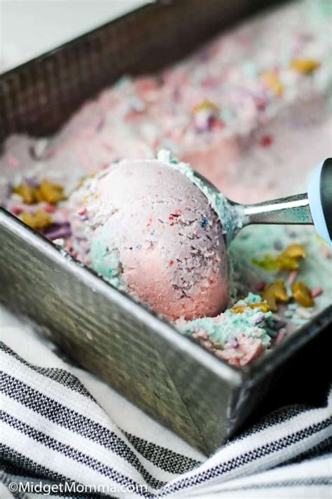 Berry Flavored Unicorn No Churn Ice Cream Recipe