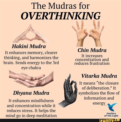 The Mudras For Overthinking Ty Hakini Mudra It Enhances Thinking