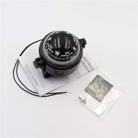 Detuck Boat Compass Dashboard Marine With Night Lighting Dash Mount Navigation Tool