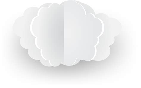 Icono De Recorte De Nube Blanca 16331978 Png