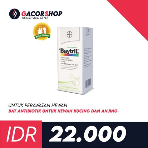 Jual Baytril Flavour Obat Antibiotik Untuk Hewan Kucing Dan Anjing