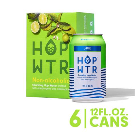 Hop Wtr™ Lime Non Alcoholic Sparkling Hop Water 6 Cans 12 Fl Oz Ralphs