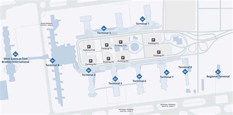 Terminals at the Los Angeles International Airport LAX