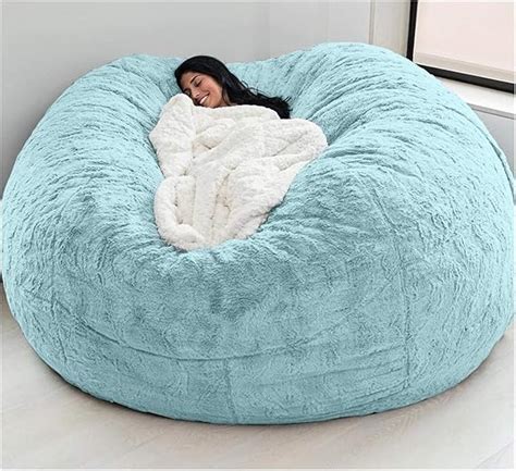 Aqhxls Foot Giant Fur Bean Bag Chair Large Round Soft And Fluffy