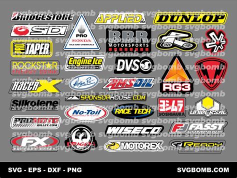 Dunlop Pro Taper Logo Bundle Sticker SVG Vector | svgbomb