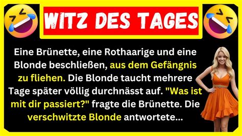 BESTER WITZ DES TAGES Eine Brünette eine Rothaarige und eine Blonde