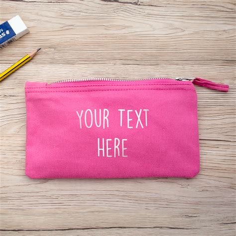 Custom Text Pencil Case Crafted Created