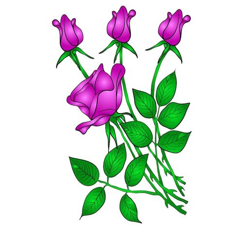 Tatuaje rosa flor | Vector Premium