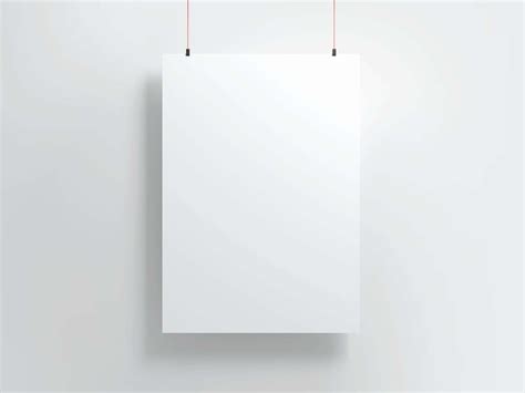 Free Free Hanging Poster Mockup PSD