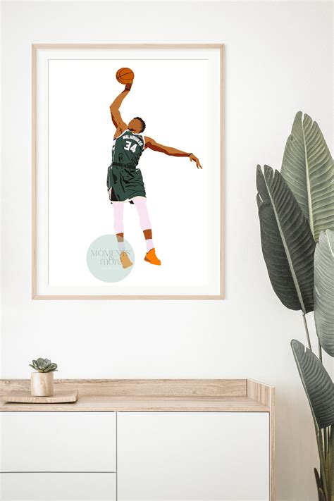 Giannis Antetokounmpo Poster NBA Posters, Milwaukee Bucks Greek Freak ...