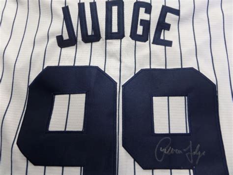 Coach's Corner - Aaron Judge autographed/guaranteed Yankees home white ...