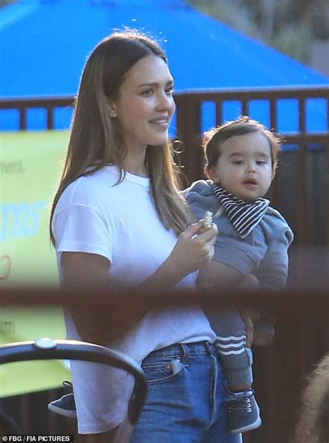 Jessica Alba Dotes On 10 Month Old Son Hayes As She Takes Daughters