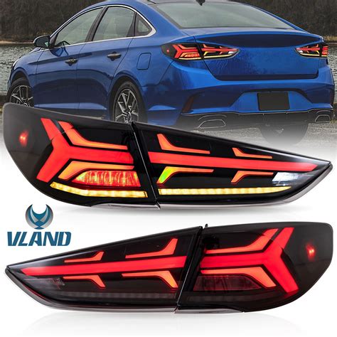 VLAND LED Tail Lights For Hyundai Sonata 2018 2019 With Start Up