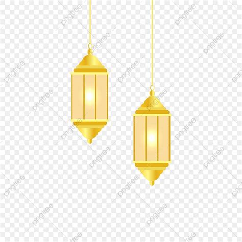 Ramadan Lamp Vector PNG Images Ramadan Golden Lamp Free Vector And Png