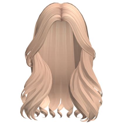 Long Curly Stylish Model Girl Hair Blonde Roblox