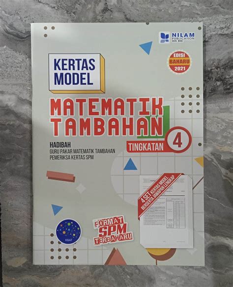 Kertas Model Matematik Tambahan Tingkatan Lazada