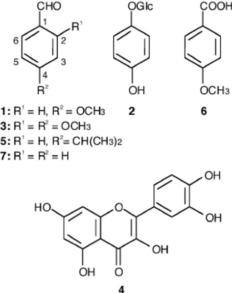 Chemical Structures Of Anisaldehyde And Its Related Compounds